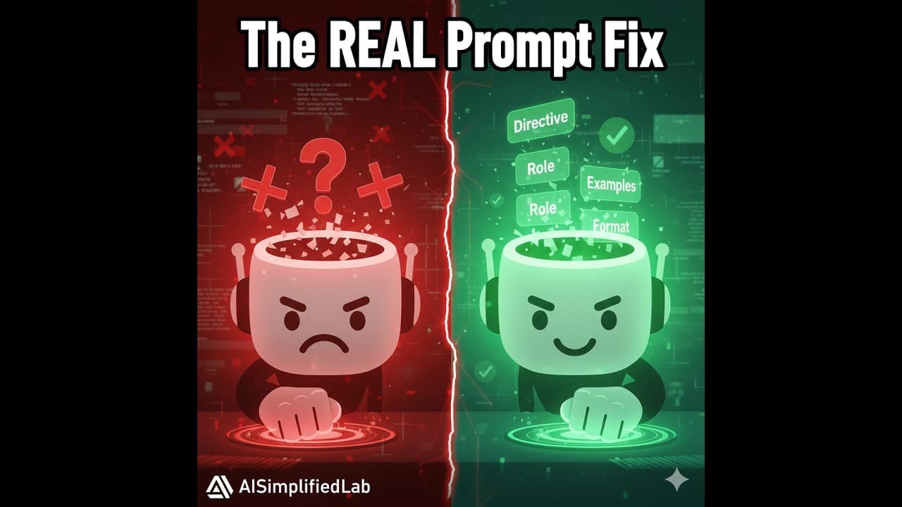 Thumbnail for Stop Getting Bad AI Answers: Use This 4-Part Prompt Formula (ChatGPT, Gemini, Claude)